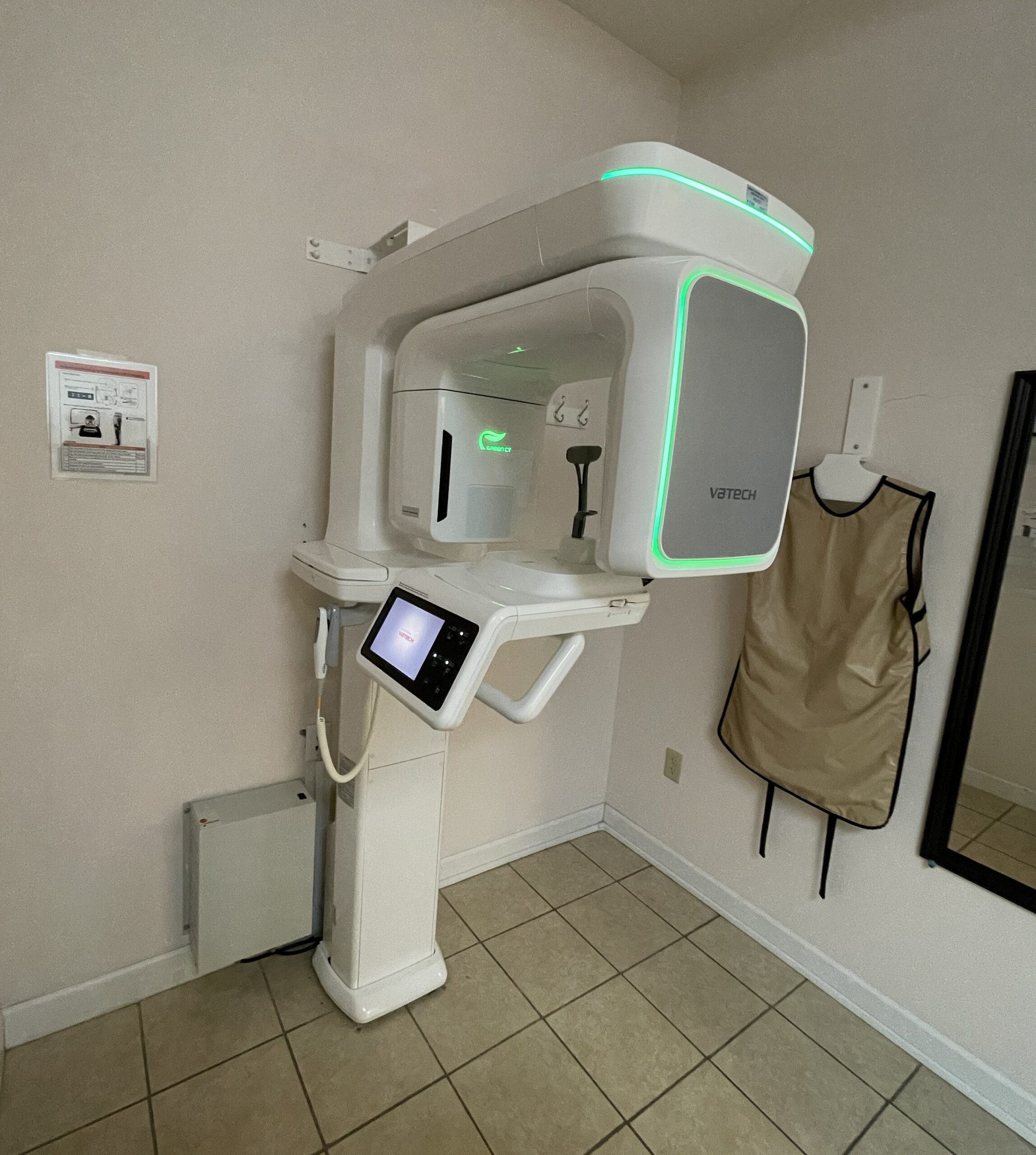 Vatech Green CT cone beam CBCT 3D X-ray machine at Richmond Dental Spa — low-radiation digital imaging