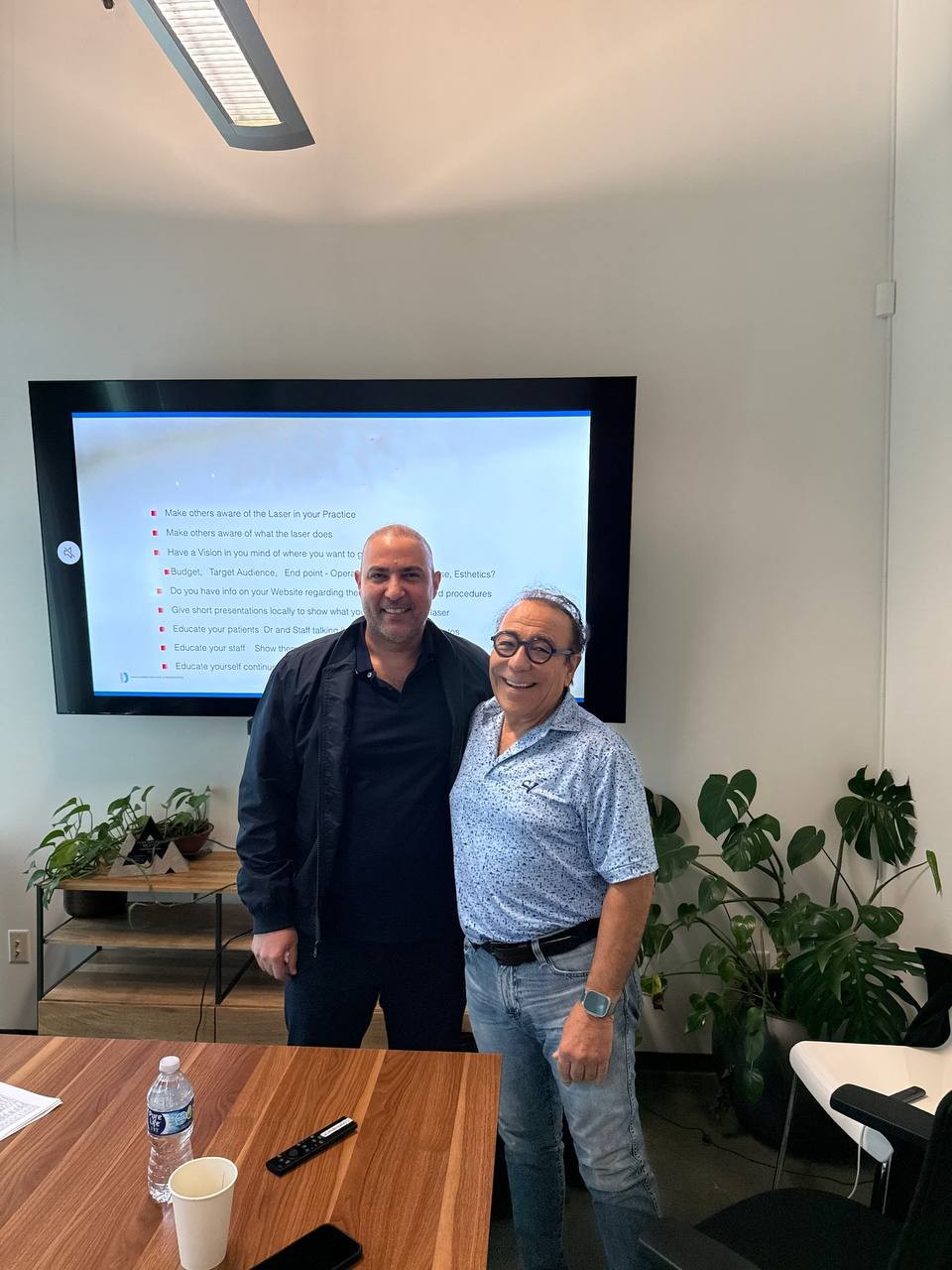 Dr. Firas Albadran with his mentor Dr. Alan Dalessandro