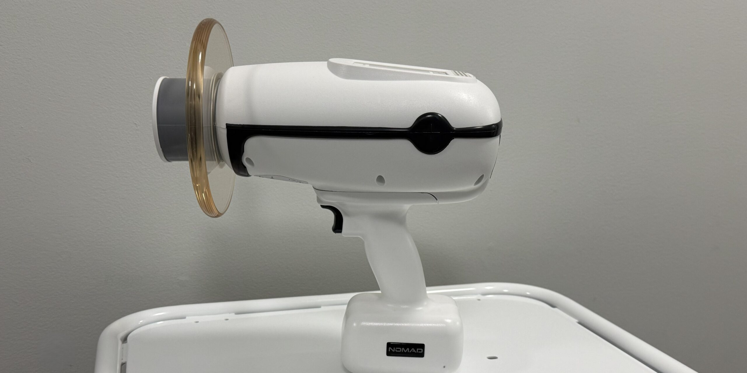 NOMAD Pro 2 handheld mobile digital X-ray unit at Richmond Dental Spa — low-radiation portable imaging