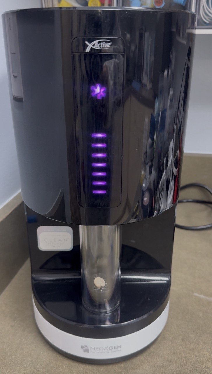MegaGen Plasma X Motion vacuum plasma regenerative activator at Richmond Dental Spa — activates implant and restoration surfaces