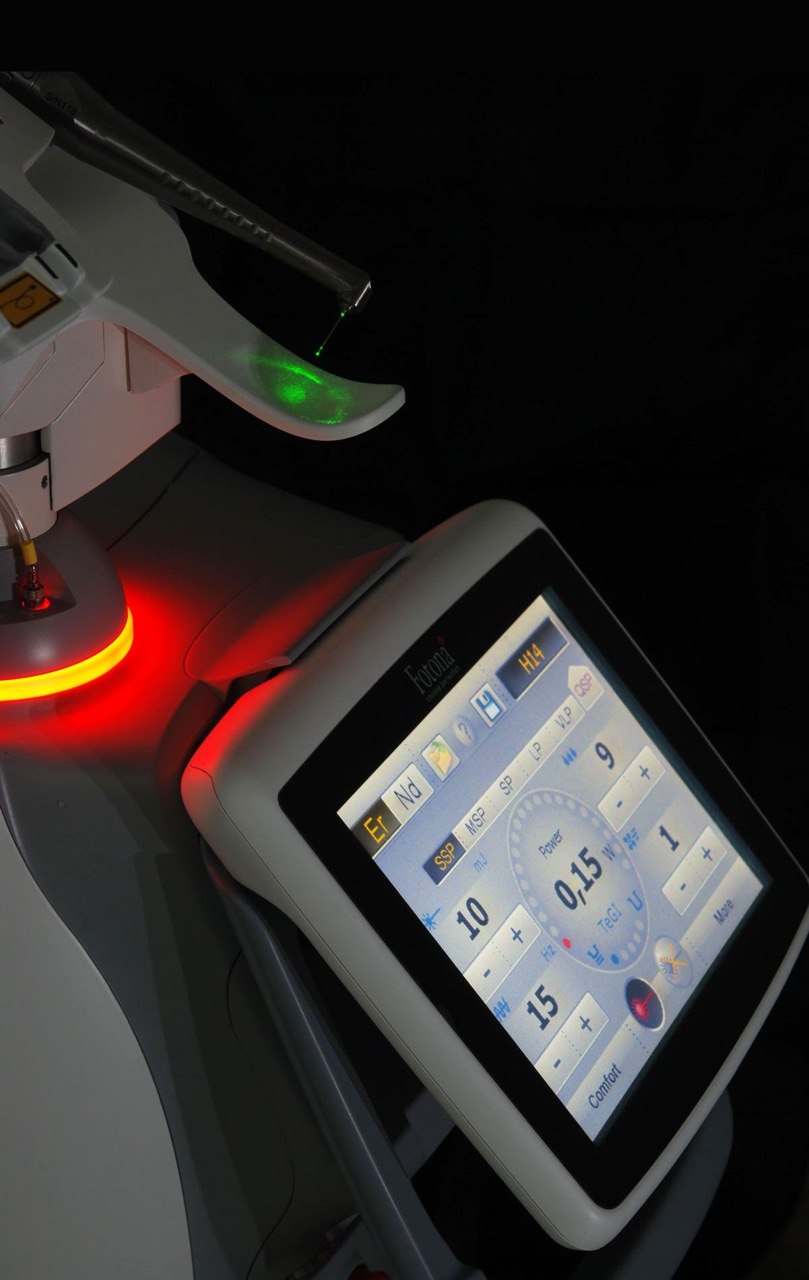Laser gum whitening depigmentation treatment at Richmond Dental Spa